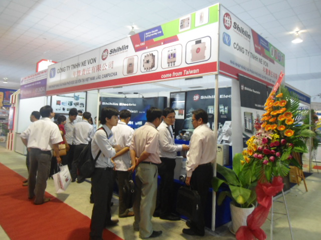 Stand da 'Shihlin Electric' na 5ª Exposição Internacional de Tecnologia e Equipamentos Elétricos do Vietnã - Vietnam ETE 2012
